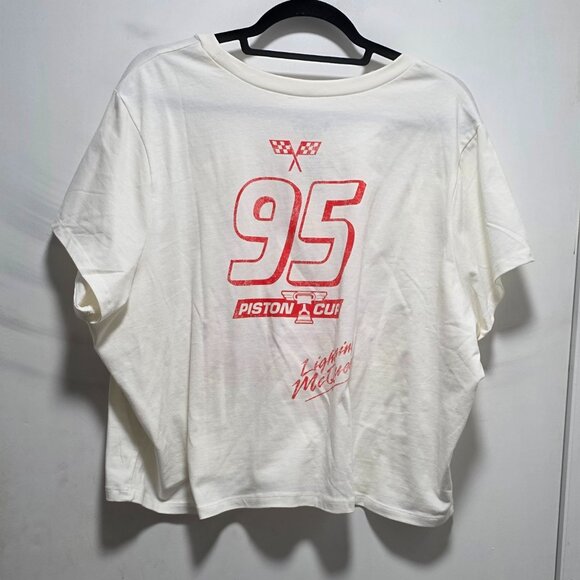 NWT Size 3x Lightning McQueen Cars Crop Top - Picture 2 of 3